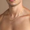 imagePAVOI Italian Solid 925 Sterling Silver 22K Gold Plated Chain Necklaces  Snake Square Box Cable Super Flex Curb Miami Cuban and Rope DiamondCut Herringbone Necklace for Women and Men  MADE IN ITALYWhite Gold
