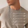 imagePAVOI Italian Solid 925 Sterling Silver 22K Gold Plated Chain Necklaces  Snake Square Box Cable Super Flex Curb Miami Cuban and Rope DiamondCut Herringbone Necklace for Women and Men  MADE IN ITALYYellow Gold