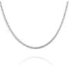 imagePAVOI Italian Solid 925 Sterling Silver 22K Gold Plated Chain Necklaces  Snake Square Box Cable Super Flex Curb Miami Cuban and Rope DiamondCut Herringbone Necklace for Women and Men  MADE IN ITALYWhite Gold