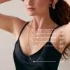imagePAVOI Italian Solid 925 Sterling Silver 22K Gold Plated Chain Necklaces  Snake Square Box Cable Super Flex Curb Miami Cuban and Rope DiamondCut Herringbone Necklace for Women and Men  MADE IN ITALYWhite Gold