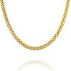 imagePAVOI Italian Solid 925 Sterling Silver 22K Gold Plated Chain Necklaces  Snake Square Box Cable Super Flex Curb Miami Cuban and Rope DiamondCut Herringbone Necklace for Women and Men  MADE IN ITALYYellow Gold