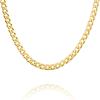 imagePAVOI Italian Solid 925 Sterling Silver 22K Gold Plated Chain Necklaces  Snake Square Box Cable Super Flex Curb Miami Cuban and Rope DiamondCut Herringbone Necklace for Women and Men  MADE IN ITALYYellow Gold