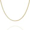 imagePAVOI Italian Solid 925 Sterling Silver 22K Gold Plated Chain Necklaces  Snake Square Box Cable Super Flex Curb Miami Cuban and Rope DiamondCut Herringbone Necklace for Women and Men  MADE IN ITALYYellow Gold