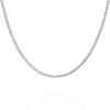 imagePAVOI Italian Solid 925 Sterling Silver 22K Gold Plated Chain Necklaces  Snake Square Box Cable Super Flex Curb Miami Cuban and Rope DiamondCut Herringbone Necklace for Women and Men  MADE IN ITALYWhite Gold