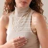 imagePAVOI Italian Solid 925 Sterling Silver 22K Gold Plated Chain Necklaces  Snake Square Box Cable Super Flex Curb Miami Cuban and Rope DiamondCut Herringbone Necklace for Women and Men  MADE IN ITALYWhite Gold