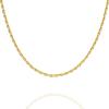 imagePAVOI Italian Solid 925 Sterling Silver 22K Gold Plated Chain Necklaces  Snake Square Box Cable Super Flex Curb Miami Cuban and Rope DiamondCut Herringbone Necklace for Women and Men  MADE IN ITALYYellow Gold