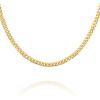 imagePAVOI Italian Solid 925 Sterling Silver 22K Gold Plated Chain Necklaces  Snake Square Box Cable Super Flex Curb Miami Cuban and Rope DiamondCut Herringbone Necklace for Women and Men  MADE IN ITALYYellow Gold