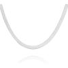 imagePAVOI Italian Solid 925 Sterling Silver 22K Gold Plated Chain Necklaces  Snake Square Box Cable Super Flex Curb Miami Cuban and Rope DiamondCut Herringbone Necklace for Women and Men  MADE IN ITALYWhite Gold