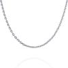 imagePAVOI Italian Solid 925 Sterling Silver 22K Gold Plated Chain Necklaces  Snake Square Box Cable Super Flex Curb Miami Cuban and Rope DiamondCut Herringbone Necklace for Women and Men  MADE IN ITALYWhite Gold