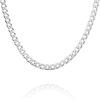 imagePAVOI Italian Solid 925 Sterling Silver 22K Gold Plated Chain Necklaces  Snake Square Box Cable Super Flex Curb Miami Cuban and Rope DiamondCut Herringbone Necklace for Women and Men  MADE IN ITALYWhite Gold