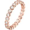 imagePAVOI 14K Gold Plated Rings with Cubic Zirconia  28mm Stackable for Women  Gold Love RingRose Gold
