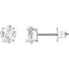 imagePAVOI 14K Gold Plated Sterling Silver Cubic Zirconia Stud Earrings for Women  Simulated Diamond CZ EarringsWhite Gold