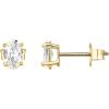imagePAVOI 14K Gold Plated Sterling Silver Cubic Zirconia Stud Earrings for Women  Simulated Diamond CZ EarringsYellow Gold
