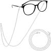 imagePAVOI 14K Gold Plated SunglassesGlasses Strap Lanyard  Glasses Chains for Women  Gold Eye Glasses Holder Around NeckWhite Gold