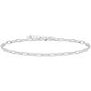 imagePAVOI 14K18K Gold Plated Charm Link Flat Gold Anklets for Women  Beaded Marina Link Mariner Paperclip Snake Chain Jewelry AnkletsPaperclip