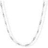 imagePAVOI 14K18K Gold Plated Dainty Pearl Necklaces for Women  Station Beaded Choker Paperclip Chain Gold Pearl Necklace Bridal JewelryWhite Gold