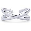 imagePAVOI 18K Gold Plated Adjustable Toe Rings for Women  Trendy CrissCross and Classic Band Toe RingCriss Cross