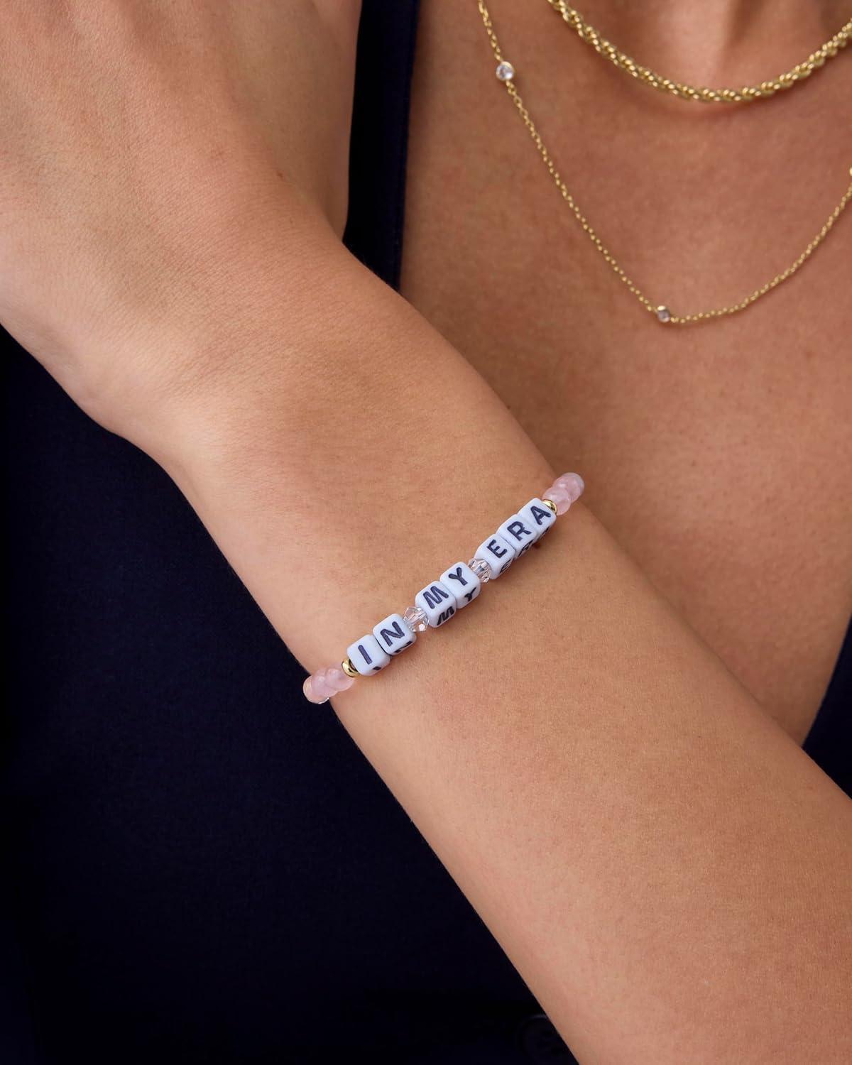 imagePAVOI 14K Gold Plated Colored Mantra Evil Eye Beaded Gemstone Bracelets for Women  Adjustable Friendship Beaded Bracelets with Words  I Am Enough Fearless Breathe Good Energy In My Era Grateful You Got This Affirmation BraceletIn My Era