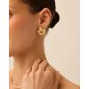 imagePAVOI 14K Gold Plated Chunky Dangle Door Knocker Earrings for Women  Trendy Geometric Drop Statement Earrings  Jewelry GiftsYellow Gold