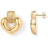 imagePAVOI 14K Gold Plated Chunky Dangle Door Knocker Earrings for Women  Trendy Geometric Drop Statement Earrings  Jewelry GiftsYellow Gold