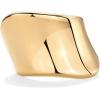 imagePAVOI 14K Gold Plated Chunky Statement Ring for Women  Stainless Steel Hypoallergenic Wide Stackable RingsYellow Gold