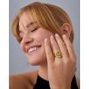 imagePAVOI 14K Gold Plated Chunky Swirl Rings for Women  Stainless Steel Statement Spiral Ring  Waterproof Bold Swirl BandsStainless Steel