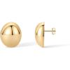 imagePAVOI 14K Gold Plated Chunky Vintage Earrings for Women  Trendy Textured Ribbed Knot Geometric Triangle Rope Button Seashell Wing Dangle Drop Stud Earrings DupesYellow Gold
