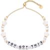 imagePAVOI 14K Gold Plated Colored Mantra Evil Eye Beaded Gemstone Bracelets for Women  Adjustable Friendship Beaded Bracelets with Words  I Am Enough Fearless Breathe Good Energy In My Era Grateful You Got This Affirmation BraceletYou Got This