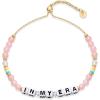 imagePAVOI 14K Gold Plated Colored Mantra Evil Eye Beaded Gemstone Bracelets for Women  Adjustable Friendship Beaded Bracelets with Words  I Am Enough Fearless Breathe Good Energy In My Era Grateful You Got This Affirmation BraceletIn My Era