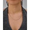 imagePAVOI 14K Gold Plated Small Bead Ball Chain Necklace for Women  Adjustable Dainty Gold Beaded Necklace  Trendy Choker Chain Layering Jewelry3mm Beads