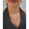 imagePAVOI 14K Gold Plated Small Bead Ball Chain Necklace for Women  Adjustable Dainty Gold Beaded Necklace  Trendy Choker Chain Layering Jewelry4mm Beads