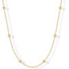 imagePAVOI 14K Gold Plated Small Bead Ball Chain Necklace for Women  Adjustable Dainty Gold Beaded Necklace  Trendy Choker Chain Layering JewelryBall Station