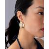 imagePAVOI 14K Gold Plated Sterling Silver Posts Chunky Vintage Organic Hammered Brushed and Textured Geometric Earrings for Women  Statement Earring PairHammered