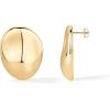 imagePAVOI 14K Gold Plated Sterling Silver Posts Chunky Vintage Organic Hammered Brushed and Textured Geometric Earrings for Women  Statement Earring PairHammered