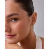 imagePAVOI 14K Gold Plated Sterling Silver Posts Geometric Hoop Earrings for Women  Trendy Geo Long Oval UShaped Link Triangle Huggie Hoops EarringOval