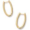 imagePAVOI 14K Gold Plated Sterling Silver Posts Geometric Hoop Earrings for Women  Trendy Geo Long Oval UShaped Link Triangle Huggie Hoops EarringOval