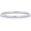 imagePAVOI 14K Gold Plated Waterproof Bangle Bracelets for Women  Stainless Steel Faceted Hammered Ball Beaded Hinged BraceletWhite Gold