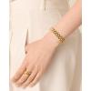 imagePAVOI 14K Gold Plated Waterproof Watch Strap Chain Bracelet for Women  Two Toned Mixed Metals Stainless Steel Chunky Link BraceletYellow Gold