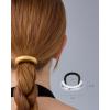 imagePAVOI 14K Yellow Gold Double Arch Chunky Metal Hair Band Ponytail Holders for Women  Stainless Steel Statement Cuff Fashion Accessories  Waterproof Stretchy Gold Hair TiesArch White Gold