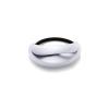 imagePAVOI 14K Yellow Gold Double Arch Chunky Metal Hair Band Ponytail Holders for Women  Stainless Steel Statement Cuff Fashion Accessories  Waterproof Stretchy Gold Hair TiesChunky White Gold
