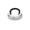 imagePAVOI 14K Yellow Gold Double Arch Chunky Metal Hair Band Ponytail Holders for Women  Stainless Steel Statement Cuff Fashion Accessories  Waterproof Stretchy Gold Hair TiesArch White Gold