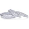 imagePAVOI Stainless Steel 14K Gold Plated Waterproof Flexible Stretch Chunky Bangle for Women  Cobra BraceletWhite Gold