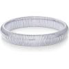 imagePAVOI Stainless Steel 14K Gold Plated Waterproof Flexible Stretch Chunky Bangle for Women  Cobra BraceletWhite Gold