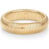 imagePAVOI Stainless Steel 14K Gold Plated Waterproof Flexible Stretch Chunky Bangle for Women  Cobra BraceletYellow Gold