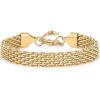 imagePAVOI 14K Gold Plated Chunky Chain Adjustable Bracelet for Women  Stainless Steel Lightweight Trendy Chain BraceletYellow Gold