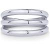 imagePAVOI 14K Gold Plated Chunky Curved Triple Stackable Ring for Women  Stainless Steel Three in One Statement Rings  Waterproof Thick MultiBandsStainless Steel