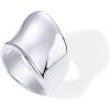 imagePAVOI 14K Gold Plated Chunky Statement Ring for Women  Stainless Steel Hypoallergenic Wide Stackable RingsWhite Gold