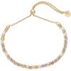 imagePAVOI 14K Yellow Gold Plated Beaded Enamel and Gemstones Bracelets for Women  Colored Boho Festival Adjustable Slider Bracelet  Freshwater Pearls Rose Jade Amazonite Sodalite Labradorite BeadsLabradorite Gemstone
