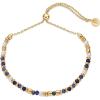 imagePAVOI 14K Yellow Gold Plated Beaded Enamel and Gemstones Bracelets for Women  Colored Boho Festival Adjustable Slider Bracelet  Freshwater Pearls Rose Jade Amazonite Sodalite Labradorite BeadsSodalite Gemstone