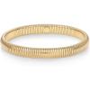 imagePAVOI Stainless Steel 14K Gold Plated Waterproof Flexible Stretch Chunky Bangle for Women  Cobra BraceletYellow Gold